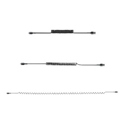 USB To Lightning Cable - 1M (3.3FT) Coiled Cable Black | APLIUM