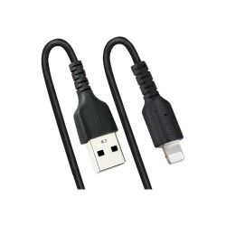 USB To Lightning Cable - 1M (3.3FT) Coiled Cable Black | APLIUM