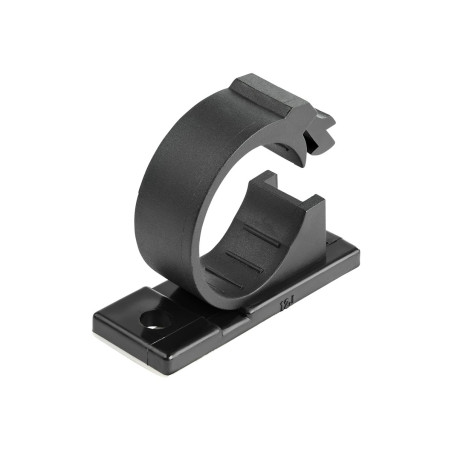 StarTech.com 100 Clips de Gestión de Cableado Adhesivos - Negro - Orga