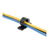 StarTech.com 100 Clips de Gestión de Cableado Adhesivos - Negro - Orga
