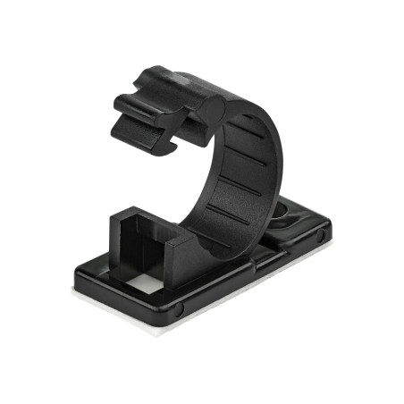 StarTech.com 100 Clips de Gestión de Cableado Adhesivos - Negro - Orga