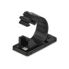 StarTech.com 100 Clips de Gestión de Cableado Adhesivos - Negro - Orga