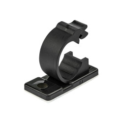 StarTech.com 100 Clips de Gestión de Cableado Adhesivos - Negro - Orga
