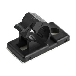 StarTech.com 100 Clips de Gestión de Cableado Adhesivos - Negro - Orga