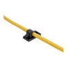 StarTech.com 100 Clips de Gestión de Cableado Adhesivos - Negro - Orga