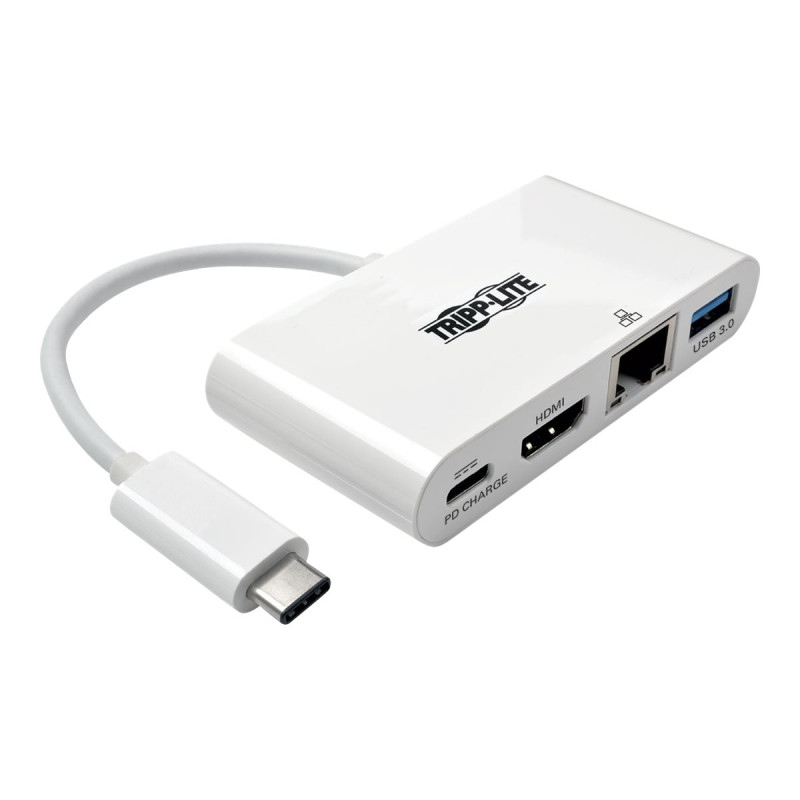 EATON TRIPP LITE USB-C Multiport Adapter - HDMI, USB 3.0 Port, GbE, 60