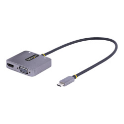 StarTech.com Adaptador de Vídeo USB C a HDMI/VGA 4K HDR, PD 3.0 de 100