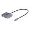 StarTech.com Adaptador de Vídeo USB C a HDMI/VGA 4K HDR, PD 3.0 de 100