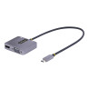 StarTech.com Adaptador de Vídeo USB C a HDMI/VGA 4K HDR, PD 3.0 de 100