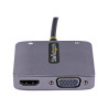 StarTech.com Adaptador de Vídeo USB C a HDMI/VGA 4K HDR, PD 3.0 de 100