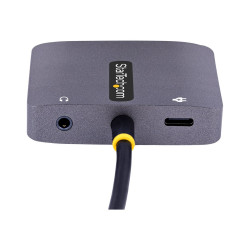 StarTech.com Adaptador de Vídeo USB C a HDMI/VGA 4K HDR, PD 3.0 de 100