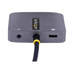 StarTech.com Adaptador de Vídeo USB C a HDMI/VGA 4K HDR, PD 3.0 de 100