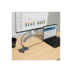StarTech.com Adaptador Multipuertos USB C de Vídeo 4K a 60Hz, con Hub