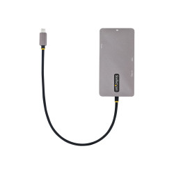 StarTech.com Adaptador Multipuertos USB C 2x HDMI 4K 60Hz, Hub USB-A 3
