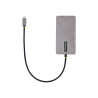 StarTech.com Adaptador Multipuertos USB C 2x HDMI 4K 60Hz, Hub USB-A 3