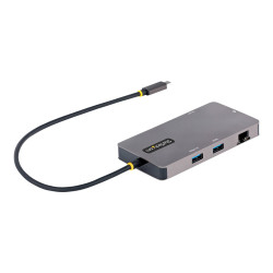 StarTech.com Adaptador Multipuertos USB C 2x HDMI 4K 60Hz, Hub USB-A 3