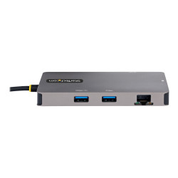 StarTech.com Adaptador Multipuertos USB C 2x HDMI 4K 60Hz, Hub USB-A 3