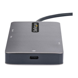 StarTech.com Adaptador Multipuertos USB C 2x HDMI 4K 60Hz, Hub USB-A 3