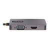 StarTech.com Adaptador de Vídeo USBC HDMI/VGA/DVI 4K 60Hz Aluminio - E
