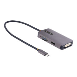 StarTech.com Adaptador de Vídeo USBC HDMI/VGA/DVI 4K 60Hz Aluminio - E