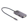 StarTech.com Adaptador de Vídeo USBC HDMI/VGA/DVI 4K 60Hz Aluminio - E