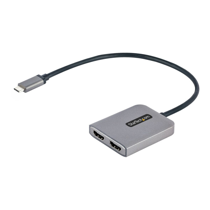 StarTech.com Hub MST USB C a 2x HDMI 4K - Divisor USB Tipo C a HDMI -