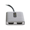 StarTech.com Hub MST USB C a 2x HDMI 4K - Divisor USB Tipo C a HDMI -