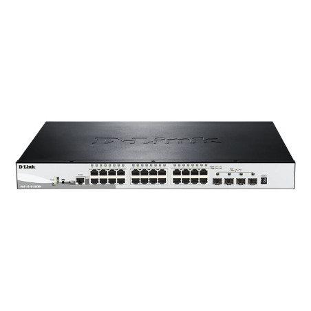 D-Link DGS 1510-28XMP - Conmutador - L3 - inteligente - 24 x 10/100/10