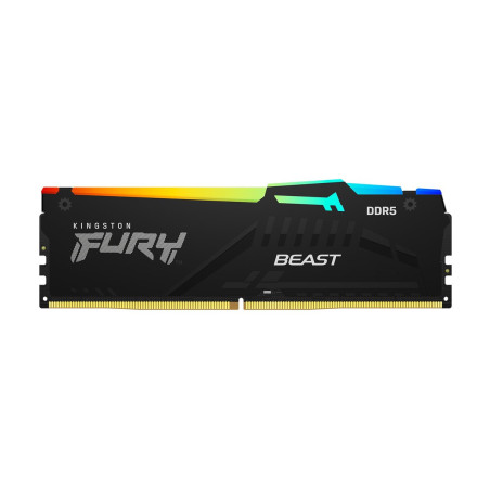 Memoria RAM Kingston FURY Beast RGB 16GB/ DDR5/ 5600MHz/ 1.25V/ CL40/