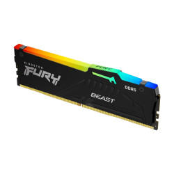 Memoria RAM Kingston FURY Beast RGB 16GB/ DDR5/ 5600MHz/ 1.25V/ CL40/
