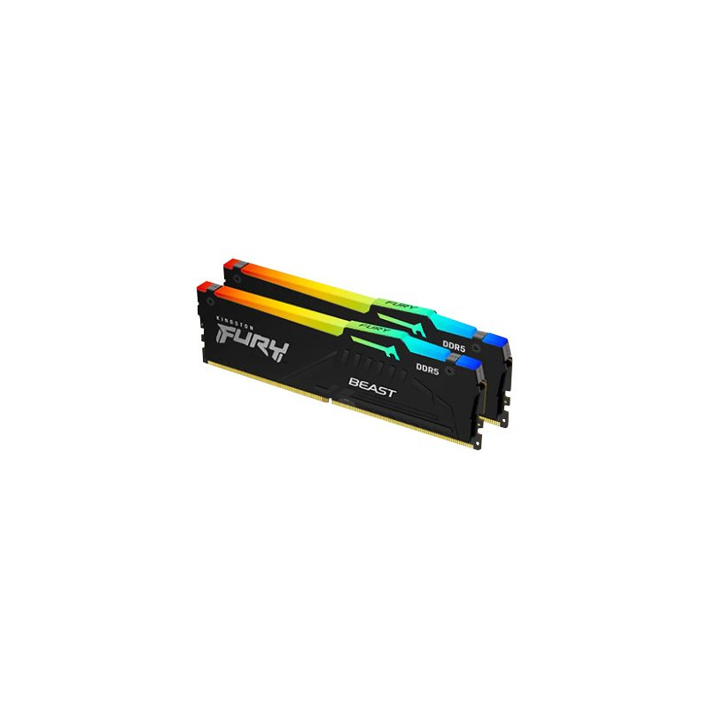 Memoria Kingston Fury Beast Rgb DDR5 16GB KIT2 5200MT/S CL4 | APLIUM