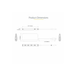 Adaptador Multipuertos USB C HDMI 4K Hub USB Pd 100W Dock | APLIUM