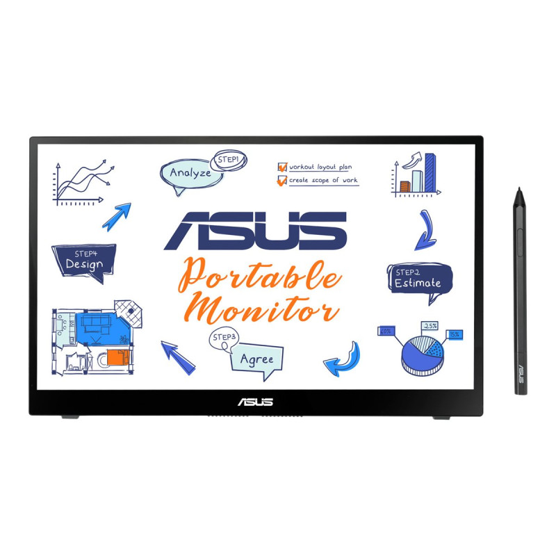 ASUS ZenScreen InkMB14AHD - Monitor LED - 14" - portátil - p | APLIUM