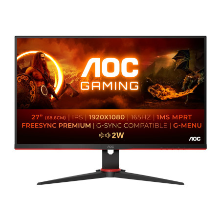 AOC Gaming 27G2SPAE/BK - G2 Series - monitor LED - gaming - 27" - 1920