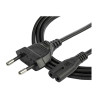 Cable 2M De Alimentacion Para Ordenador Portatil Ue A C7 | APLIUM