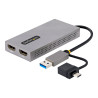 Adaptador Convertidor USB 3.0 A 2 Pantallas HDMI WINDOWS/MAC | APLIUM