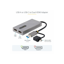 Adaptador Convertidor USB 3.0 A 2 Pantallas HDMI WINDOWS/MAC | APLIUM