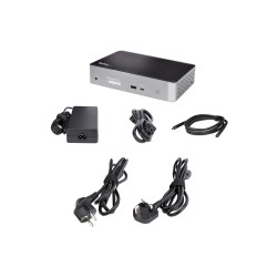 StarTech.com USB-C Dock, 4K 60Hz Quad Monitor DisplayPort & HDMI, Univ
