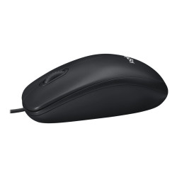 Ratón Logitech M100/ Hasta 1000 DPI/ Negro
