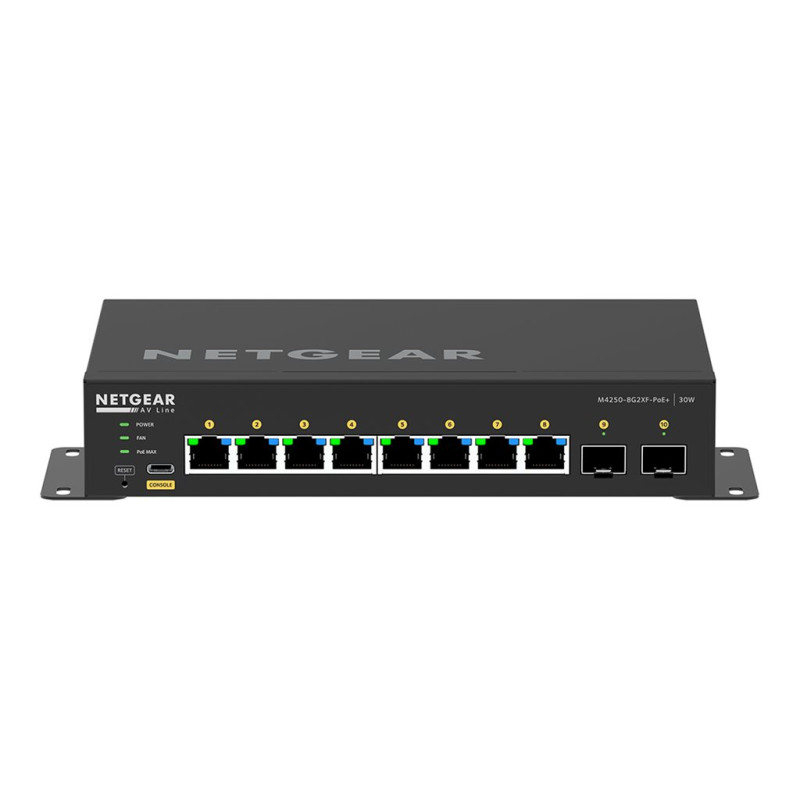 NETGEAR AV Line M4250-8G2XF-PoE+ - Conmutador - L3 - Gestionado - 8 x
