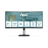 AOC Value-line CU34V5C/BK - V5 series - monitor LED - curvado - 34" -
