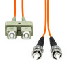 SC-ST UPC OM1 Duplex MM Fiber