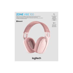 Logitech Zone Vibe 100 - Auricular - tamaño completo - Bluetooth - ina