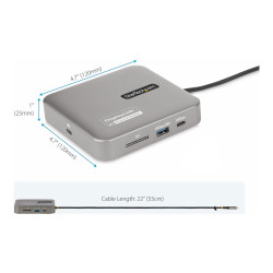 StarTech.com Universal USB C multiport adapter - Apple M1/M2 Dual Disp