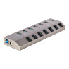 Hub Concentrador Usb-c De 7 Puertos Con Interruptores | APLIUM