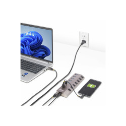 Hub Concentrador Usb-c De 7 Puertos Con Interruptores | APLIUM