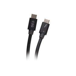 C2G 2.5ft Thunderbolt 4 USB C Cable - USB C to USB C - 40Gbps - M/M -