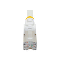 StarTech.com Cable 7m Ethernet Cat6a Blanco Snagless PoE++ 100W RJ45 -