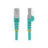 StarTech.com Cable 10m Cat6a Aguamarina Snagless PoE++ 100W RJ45 - Cab