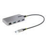 StarTech.com Hub Ladrón USB 3.0 5Gbps de 3 Puertos USB-A - Red Etherne